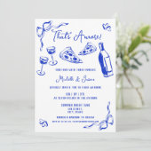 Unieke Blauwe Hand getekend Eigenzinnig Dat is Amo Kaart (Staand voorkant)