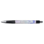 Unieke blauwe lavander marmer Iridescent Holograph Pen (Voorkant)