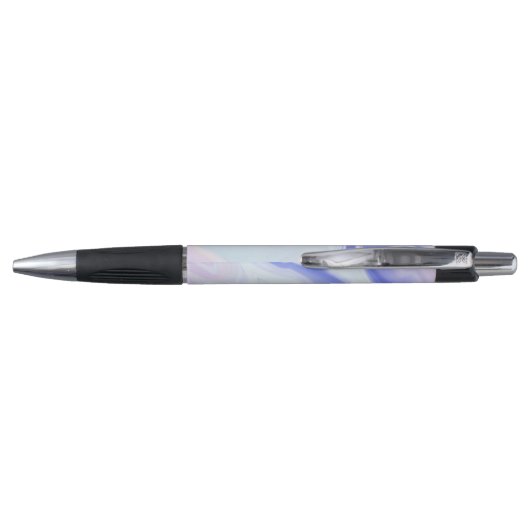 Unieke blauwe lavander marmer Iridescent Holograph Pen (Achterkant)