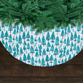Unieke Blauwgroen Kerst Waterverf Kerstboom Rok