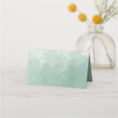 Unieke Bleke groene Waterverf achtergrond Plaatskaartje (Voorkant)