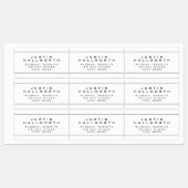 Unieke blik zwart-wit waterdicht labels (Vel)