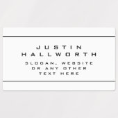 Unieke blik zwart-wit waterdicht labels (Design 1)