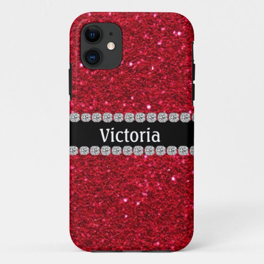 Unieke BLING RUBY RODE IPHONE 5 Hoesje (Achterkant)