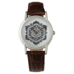 Unieke Bloem van het Horloge van het levensMandala