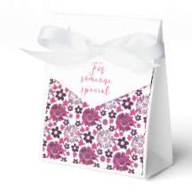 Unieke bloemen in roze/wit