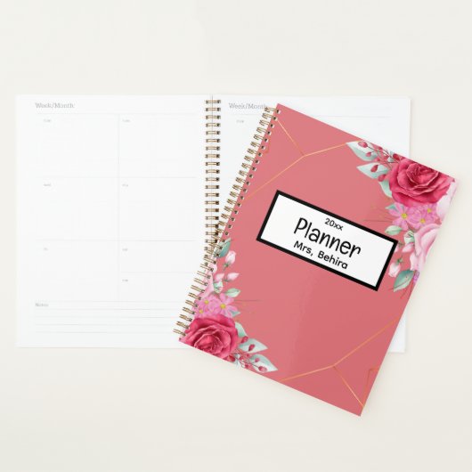Unieke bloemen Terug naar School Planner (Display)