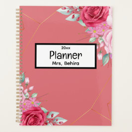 Unieke bloemen Terug naar School Planner