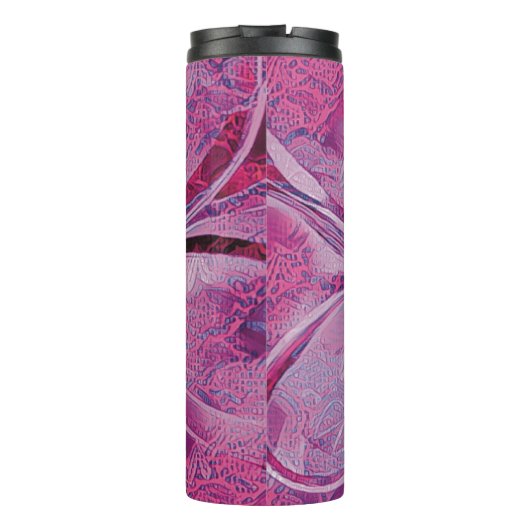Unieke Bloemen Thermische Tumbler Thermosbeker (Achterkant)