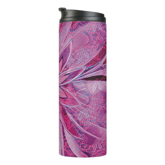 Unieke Bloemen Thermische Tumbler Thermosbeker (Geroteerd rechts)