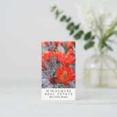 Unieke bloemen van de Broker Red Cactus van de Rea Visitekaartje (Staand voorkant)