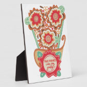Unieke bloemontwerp stijl fotoplaat (Zijkant)