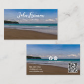 Unieke Blue Beach Fotograaf Visitekaartje (Voorkant / Achterkant)