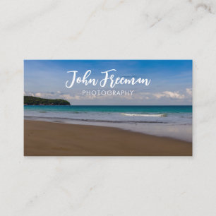 Unieke Blue Beach Fotograaf Visitekaartje
