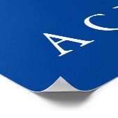 Unieke Blue Motivatie Wolf Achievement Poster (Hoek)