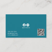 Unieke Blue Waves Beach Fotograaf Visitekaartje (Achterkant)