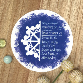 Unieke Blue White Company Holiday Greeting-kaarten Feestdagenkaart