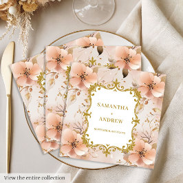 Unieke Blush Gold Boho bruiloft servetten