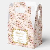 Unieke Blush Gold Boho Wedding Favoriet Box voor G Bedankdoosjes (Geopend)