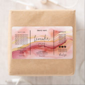 Unieke Blush Roze Dropper Fles Productlabels Etiket (Insitu)