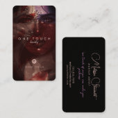 Unieke bohemen portret schoonheidsscript visitekaartje (Voorkant / Achterkant)