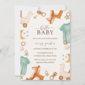 Unieke Boho Baby Meisje Kleding Baby shower Kaart (Voorkant)