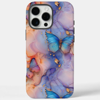 Unieke Boho Butterfly Marble iPhone 16 Pro Max Hoesje