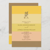 Unieke Boho Fall bruiloft uitnodiging (Voorkant / Achterkant)