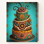 Unieke boho Layer Cake,  Recipe Notitieboek (Achterkant)