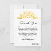 Unieke Boho stijl rustieke zonnebloem Vrijgezellen Bedankkaart (Voorkant)