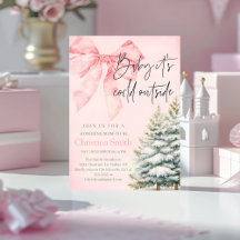 Unieke Boog Meisjes Baby Shower in de Winter