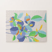 Unieke botanische Abstracte Waterverf kunst Legpuzzel (Horizontaal)