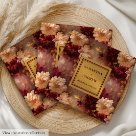 Unieke Bourgogne Gouden Boho Trouwdoek Servetten