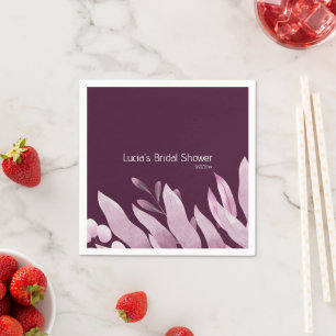 Unieke Bourgogne Grote Bladeren Bruiloftsshower Servet