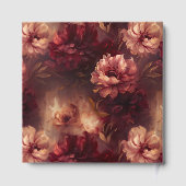 Unieke Bourgondische Blush Gold bruiloft gastenboe Gastenboek (Achterkant)