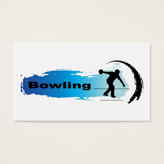 Unieke bowling visitekaartjes (Voorkant)