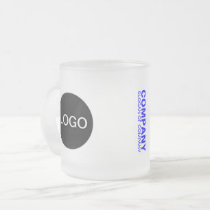 Unieke Branded Frosted Glass Mok (Logo & naam)