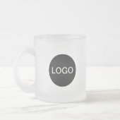 Unieke Branded Frosted Glass Mok (Logo & naam) (Links)