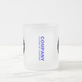 Unieke Branded Frosted Glass Mok (Logo & naam) (Center)