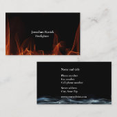 Unieke brandweerman visitekaartje (Voorkant / Achterkant)