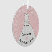 Unieke Bridesmaid gemaakt van Honor of Bloemenmeis Ornament (voorkant)
