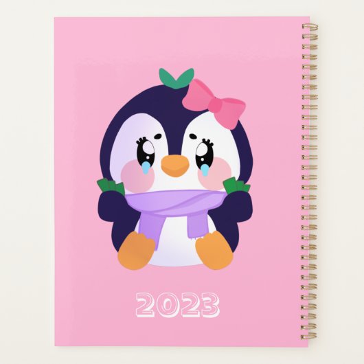 Unieke Broke Leuke Pinguïn Planner (Achterkant)