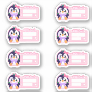 Unieke Broke Leuke Pinguïn Sticker