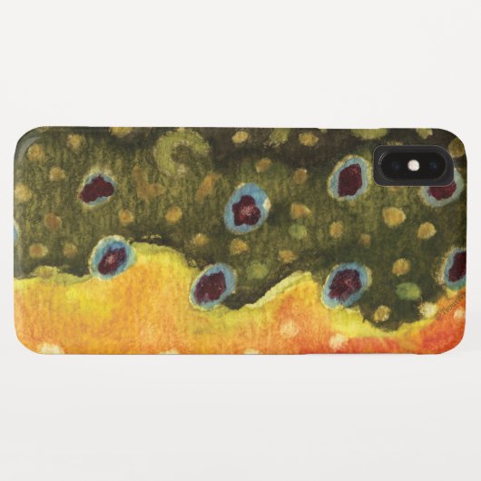 Unieke Bronforel voor Fly Fishing Angler's Case-Mate iPhone Case (Achterkant (horizontaal))
