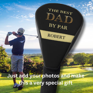 Unieke Brons Metallic Look BEST DAD by Par Name Golfheadcover