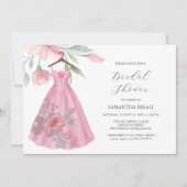 Unieke Bruids Douche Uitnodigingen Roze & Sage Bla (Voorkant)