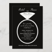 Unieke bruidsdouche uitnodiging — Unieke ring (Voorkant / Achterkant)