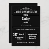 Unieke bruidsdouche uitnodigingen (Voorkant / Achterkant)