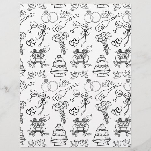 Unieke bruidsmeisje voorstel Kaart kleurboek pagin (Achterkant)