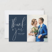 unieke bruiloft bedankt voor je fotokaart (Voorkant)
